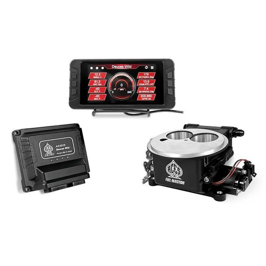 ACES EFI Deuces Wild 2bbl EFI Black - Fenix Motorsports - Air and Fuel,Fuel Injection Systems and Components - Electronic,Electronic Fuel Injection Systems