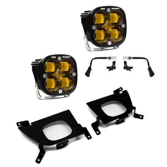 Baja Designs Chevy Squadron SAE Fog Pocket Light Kit - Chevy 2019 - 22 Silverado 1500 / 2020 - 22 2500HD/3500HD - Fenix Motorsports - Light Pod