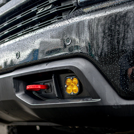 Baja Designs; Chevy Squadron Sport Fog Pocket Light Kit - Chevy 2019 - 22 Silverado 1500 / 2020 - 22 2500HD/3500HD - Fenix Motorsports - Light Pod