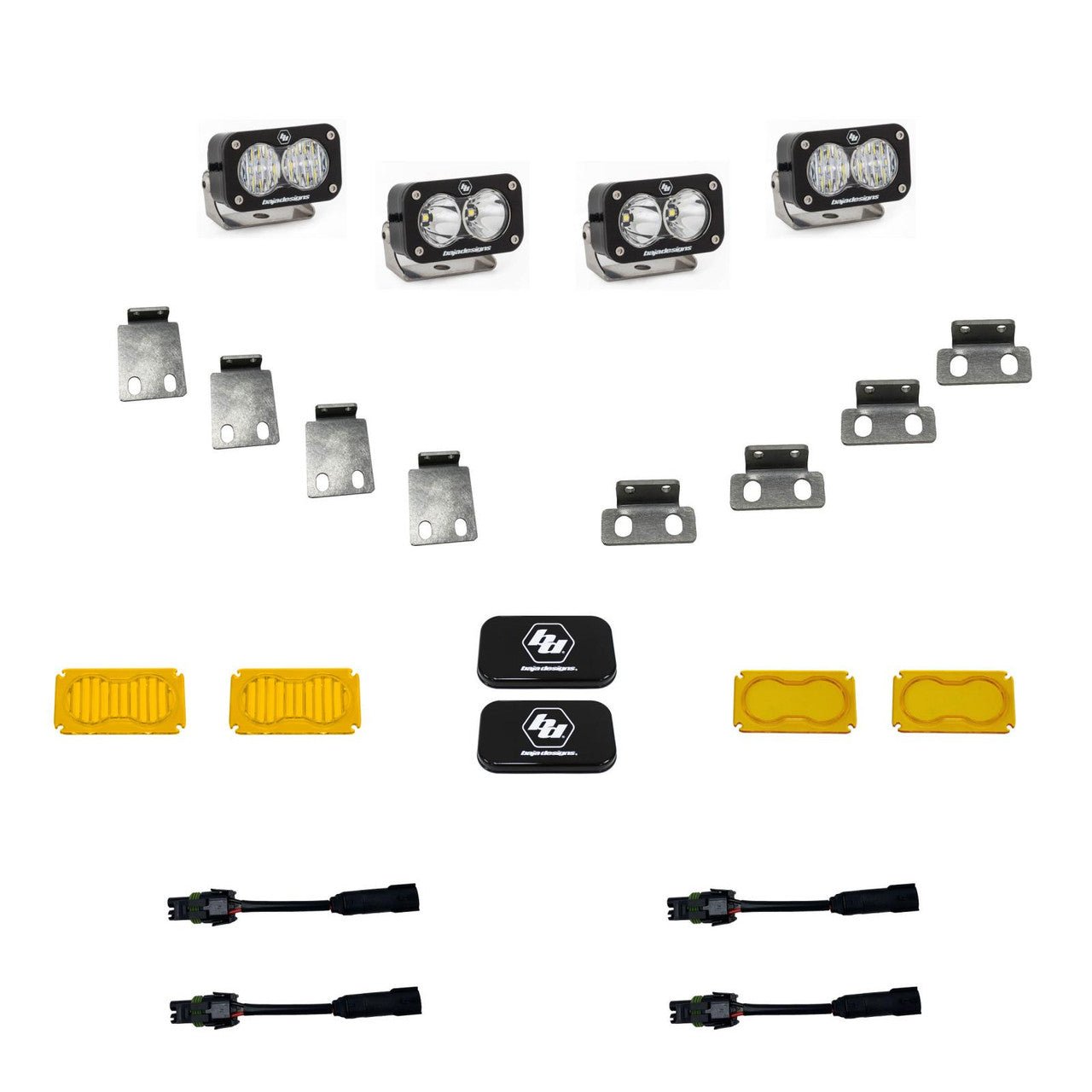 Baja Designs - Ford S2 Pro Dual Fog Pocket Light Kit - Ford 2021 - 2025 F - 150 Raptor, 2024 - 2025 F - 150 Raptor 37/R - Fenix Motorsports - LED Auxiliary Light Pod Kit