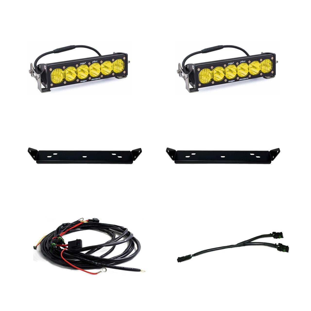 Baja Designs OnX6+ 10 Inch Dual Behind Grille Light Bar Kit - Ford 2021 - On F - 150 Raptor, 2024 - On F - 150 Raptor 37/R - Fenix Motorsports - Light Bar