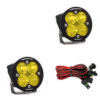 Baja Designs Squadron - R Sport Black LED Auxiliary Light Pod Pair - Universal - Fenix Motorsports -
