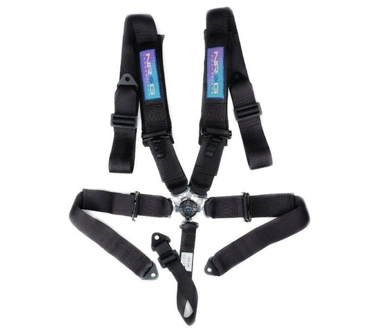 NRG Harness 5pt Camlock Black w/Pads SFI 16.1 - Fenix Motorsports - Safety Equipment,Safety Restraints,Seat Belts and Harnesses