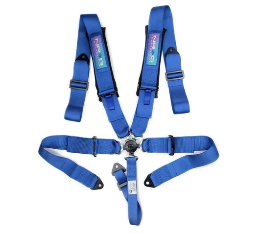 NRG Harness 5pt Camlock Blue w/Pads SFI 16.1 - Fenix Motorsports - Safety Equipment,Safety Restraints,Seat Belts and Harnesses