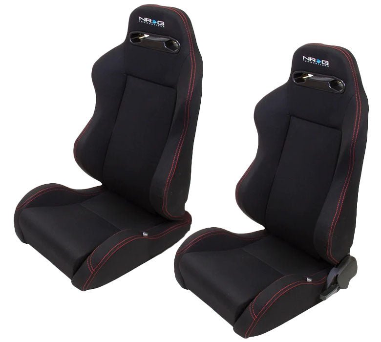 NRG Seat Type - R Reclinable Black Cloth w/Red Stitch - Fenix Motorsports - Interior and Accessories,Seats and Components,Seats