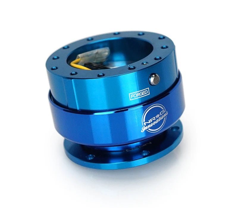 NRG Steering Quick Release 2.0 Blue 2.5in - Fenix Motorsports - Steering and Components,Steering Wheels and Components,Steering Wheel Quick Disconnects