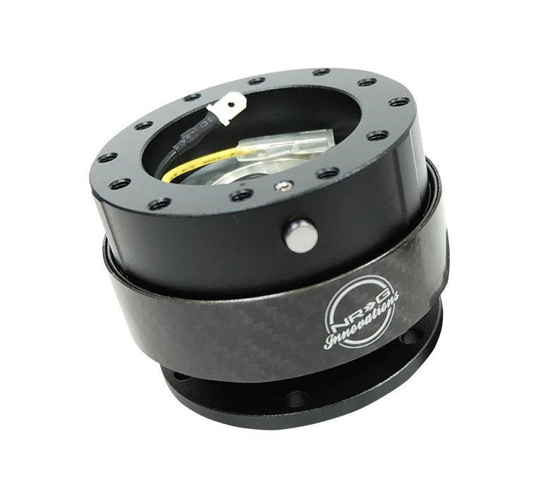 NRG Steering Quick Release 2.0 Carbon Fiber 2.5in - Fenix Motorsports - Steering and Components,Steering Wheels and Components,Steering Wheel Quick Disconnects