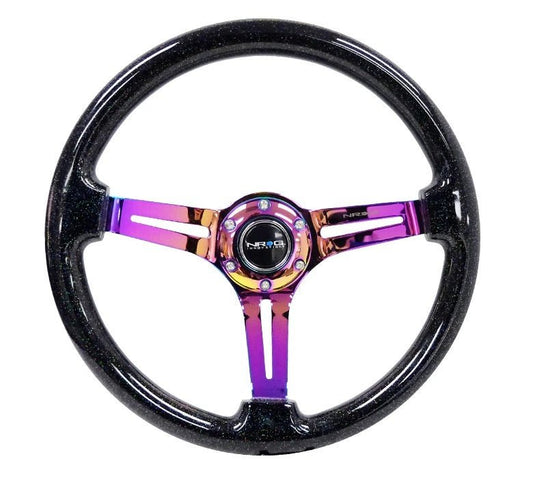 NRG Steering Wheel 350mm 3in Dish Galaxy - Neochrome - Fenix Motorsports - Steering and Components,Steering Wheels and Components,Steering Wheels and Components