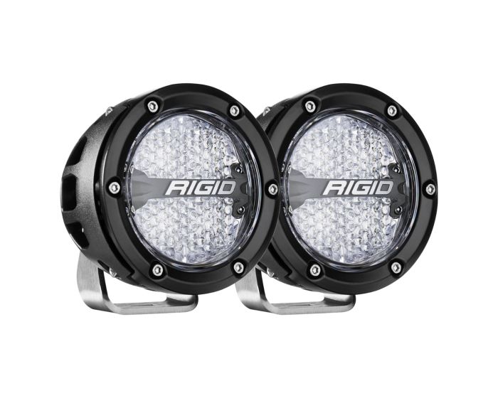 Rigid Industries 360 Pro 4 Inch Diffused Optic LED Light Pods with RGBW Backlight (P/N 36400) - Fenix Motorsports - Light Pod