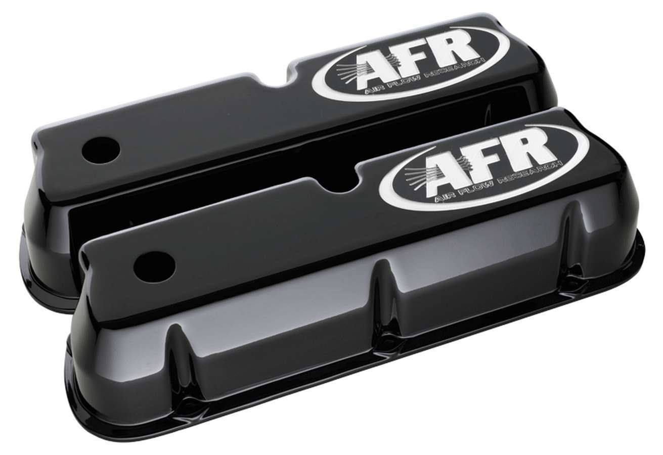 SBF Tall Alum Valve Cvr Black w/AFR Logo - Fenix Motorsports - Engines and Components,Engine Covers, Pans and Dress - Up Components,Valve Covers