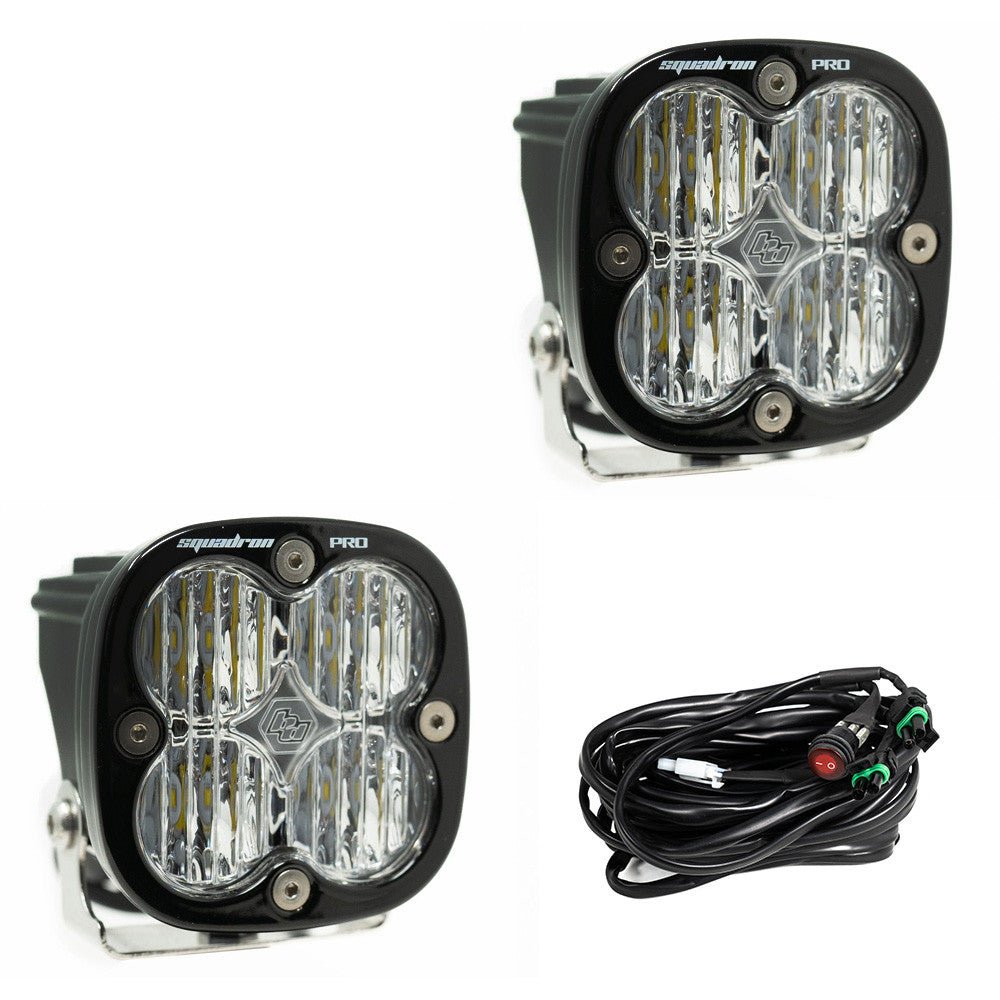 Squadron Pro Black LED Auxiliary Light Pod Pair - Universal - Fenix Motorsports - Light Pod