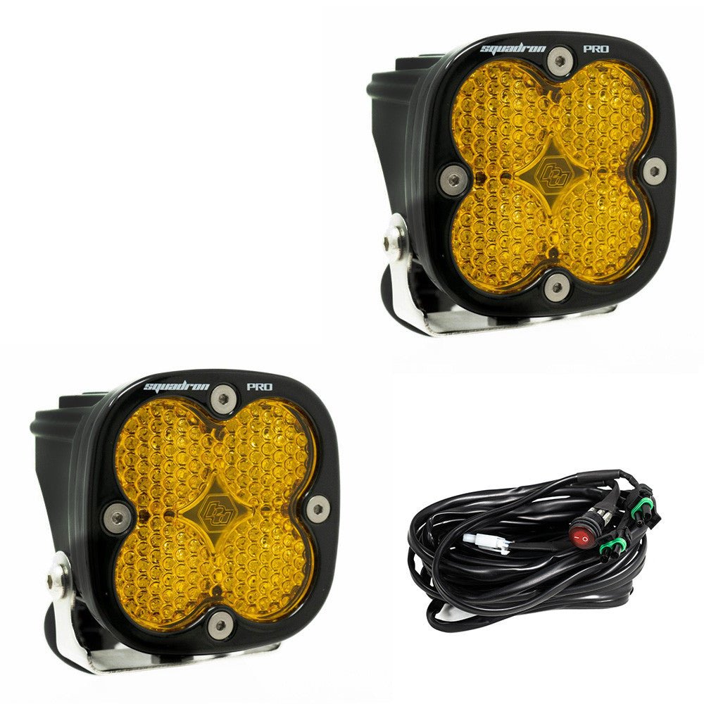 Squadron Pro Black LED Auxiliary Light Pod Pair - Universal - Fenix Motorsports - Light Pod