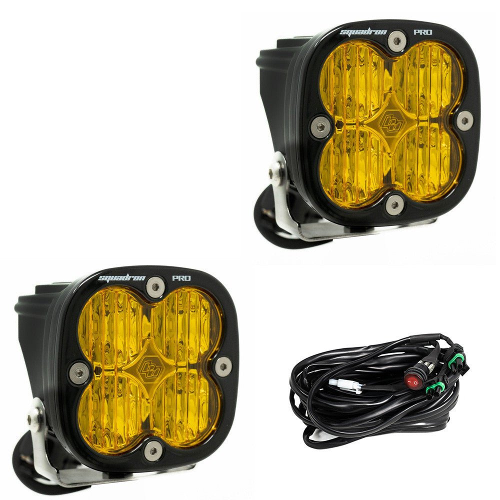 Squadron Pro Black LED Auxiliary Light Pod Pair - Universal - Fenix Motorsports - Light Pod