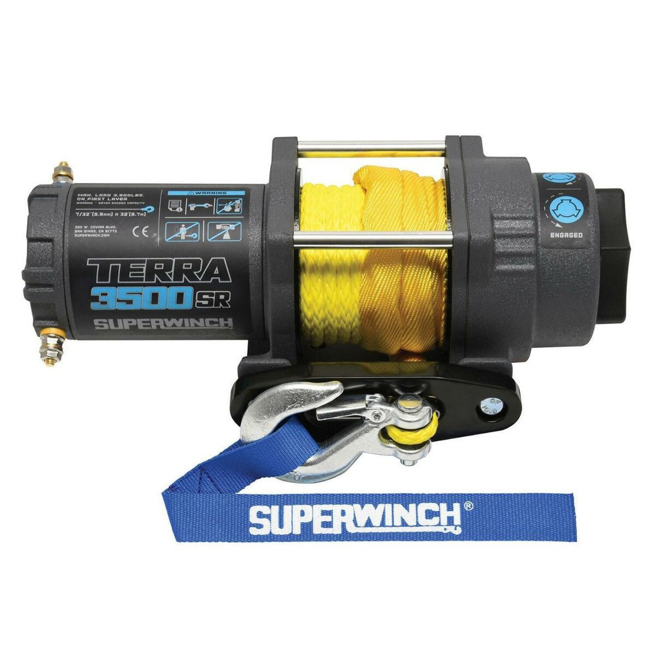 Superwinch Terra 3500SR Powersports Winch with Synthetic Rope - 1135270 - Fenix Motorsports - Winch