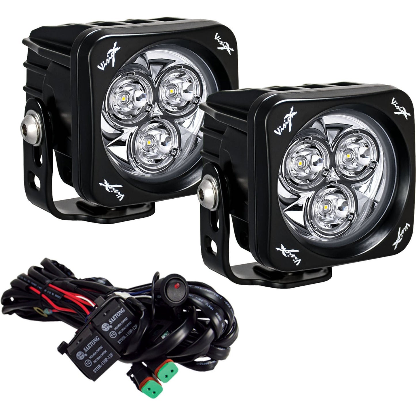 Vision X 3" Square CG2 Multi LED Light Cannon Kit - Fenix Motorsports - Light Pod