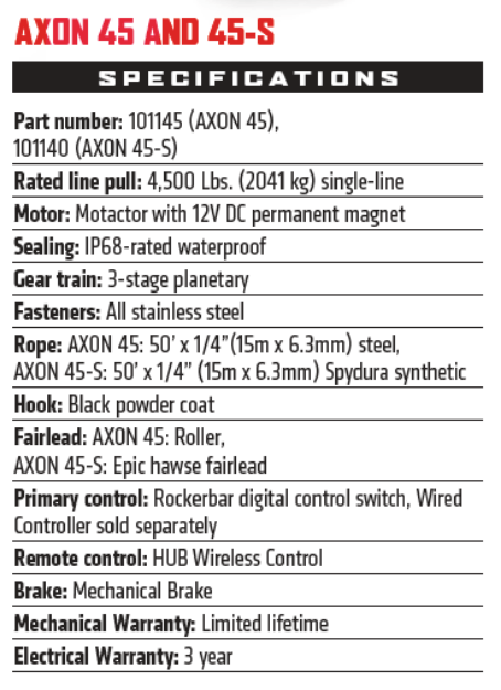 WARN AXON 45 (S) Winch - 101145 - 101140 - Fenix Motorsports - Winch