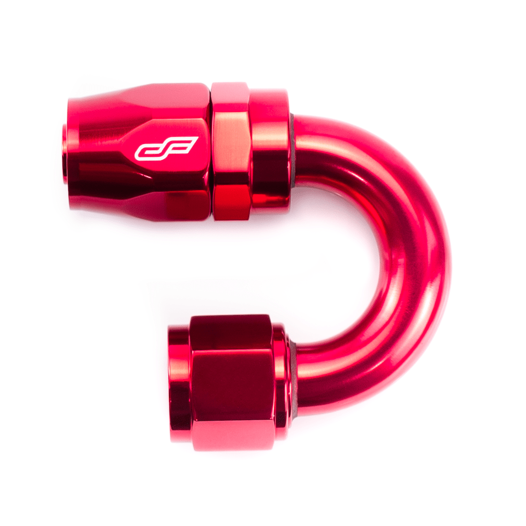 Color Fittings 180 Degree Female Aluminum Hose End AN Fitting - Fenix Motorsports - Fitting