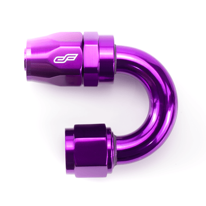 Color Fittings 180 Degree Female Aluminum Hose End AN Fitting - Fenix Motorsports - Fitting