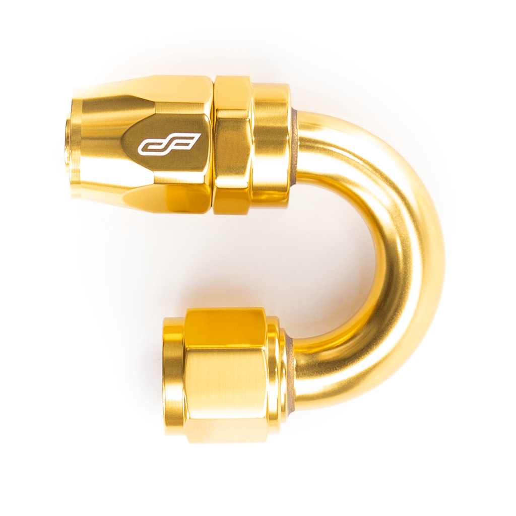 Color Fittings 180 Degree Female Aluminum Hose End AN Fitting - Fenix Motorsports - Fitting