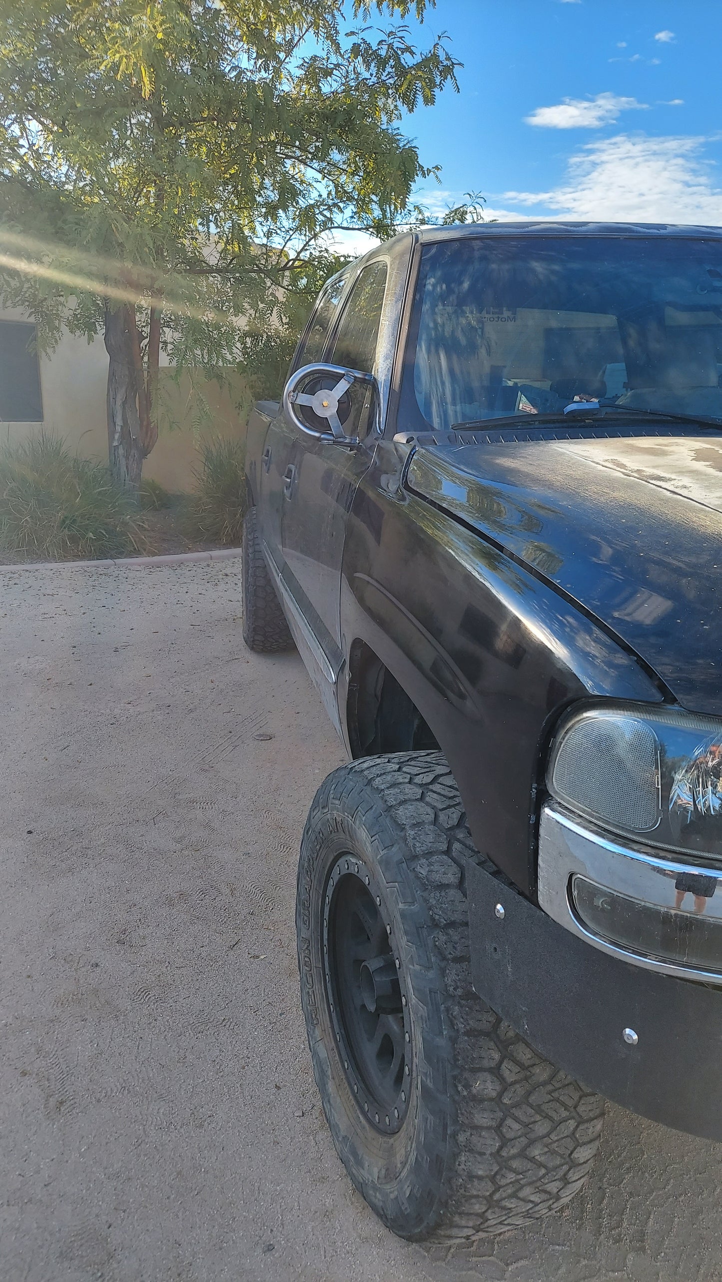 GMT800 Race Mirrors — TIG-Welded Mirror Set (1999–2007 Chevy Silverado & GMC Sierra 1500)