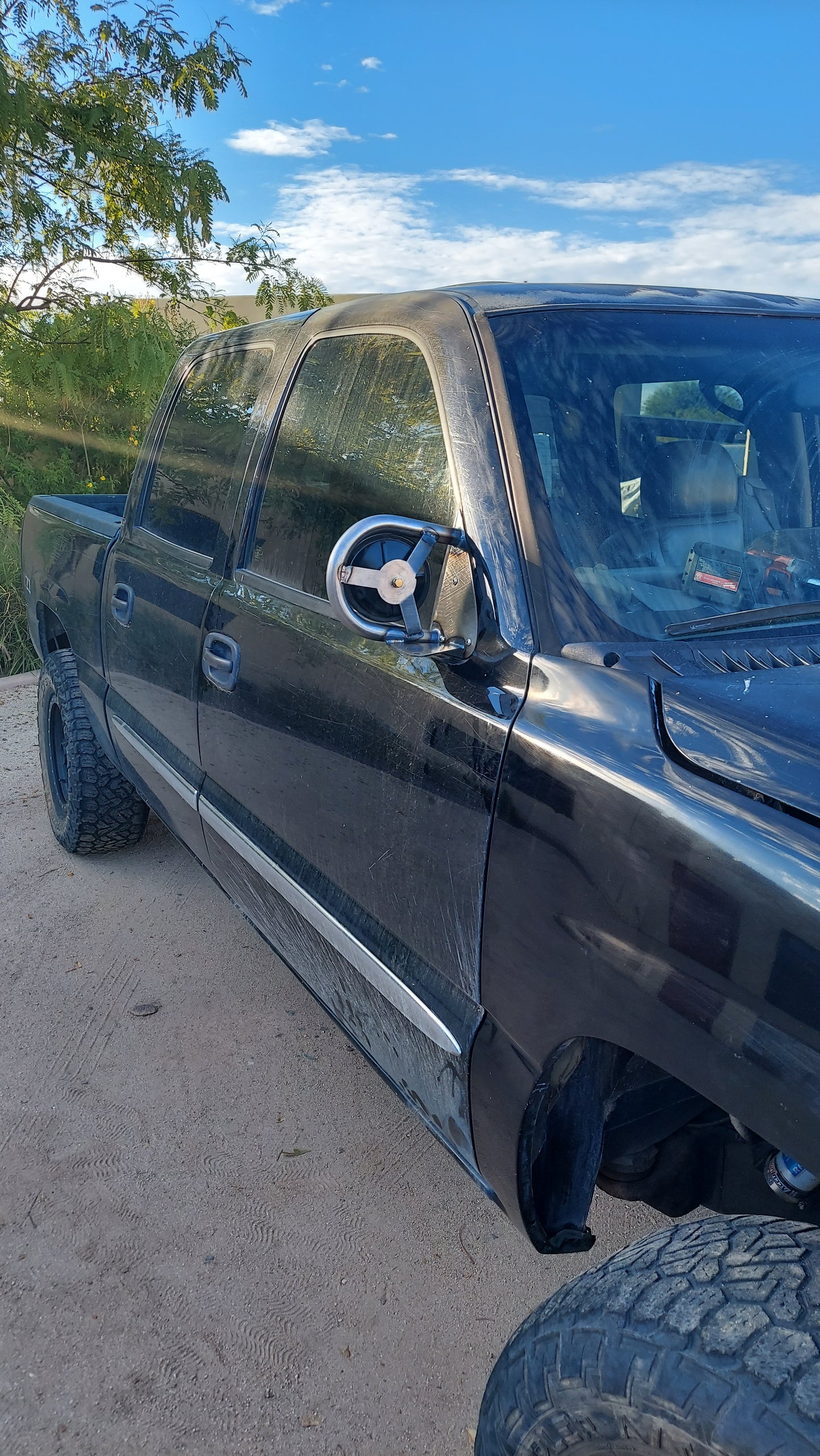 GMT800 Race Mirrors — TIG-Welded Mirror Set (1999–2007 Chevy Silverado & GMC Sierra 1500)
