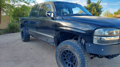 GMT800 Race Mirrors — TIG-Welded Mirror Set (1999–2007 Chevy Silverado & GMC Sierra 1500)