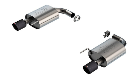 24 - Mustang 5.0L Axle Back Exhaust - Carbon Exhaust Tips - Fenix Motorsports - Exhaust,Exhaust Pipes, Systems and Components,Exhaust Systems