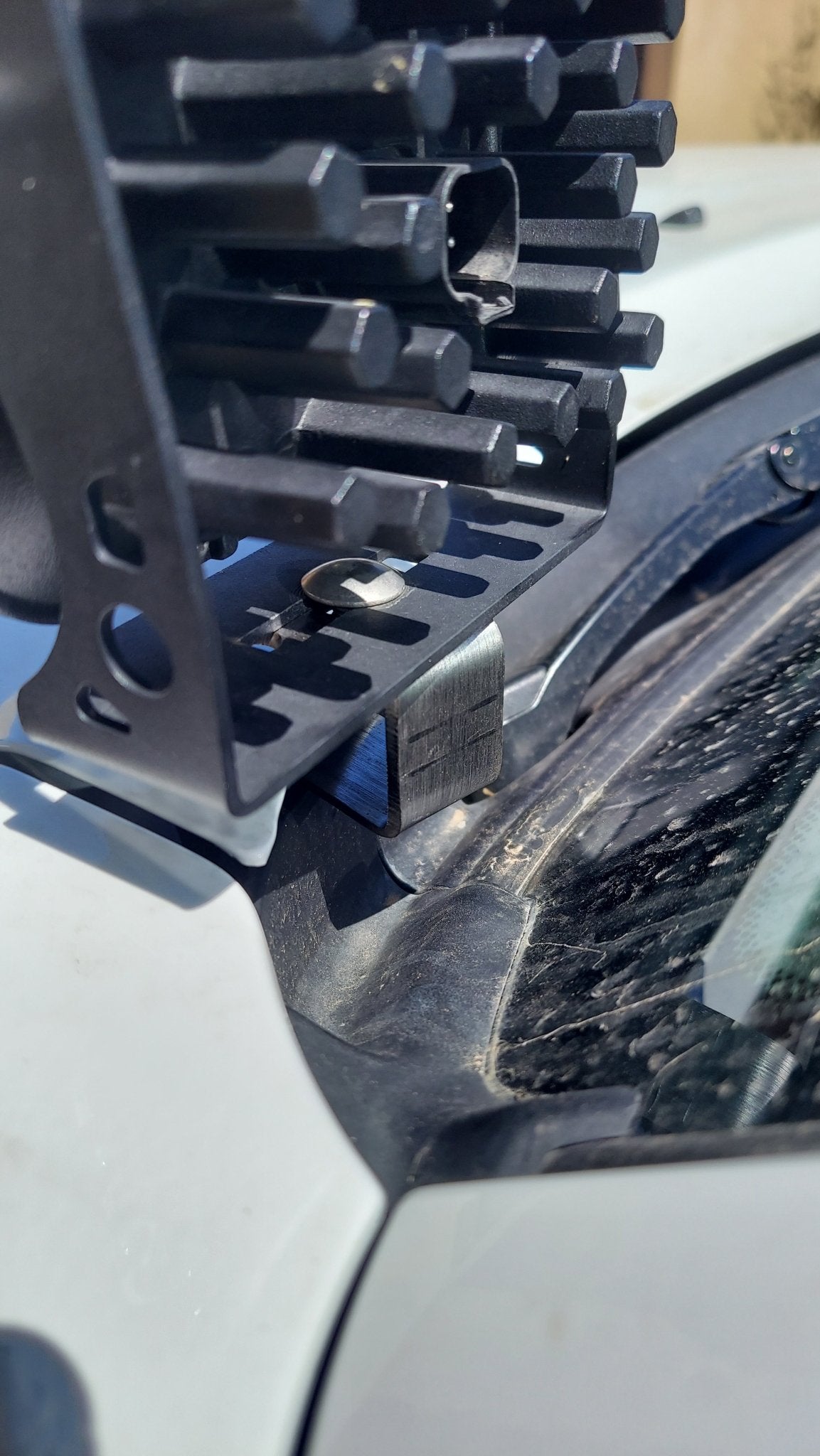 2G Tacoma - Hood Mount Ditch Light Bracket - Fenix Motorsports LLC - Light Bracket
