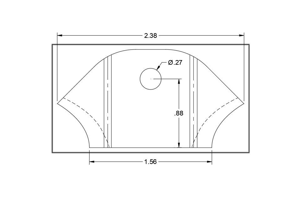 Small Trick Tab, .120 Plate, 5 pack