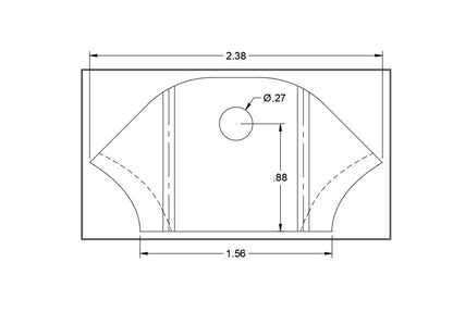 Small Trick Tab, .120 Plate, 5 pack