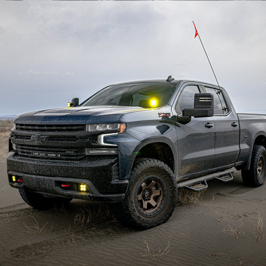 Baja Designs; Chevy Squadron Sport Fog Pocket Light Kit - Chevy 2019 - 22 Silverado 1500 / 2020 - 22 2500HD/3500HD - Fenix Motorsports - Light Pod