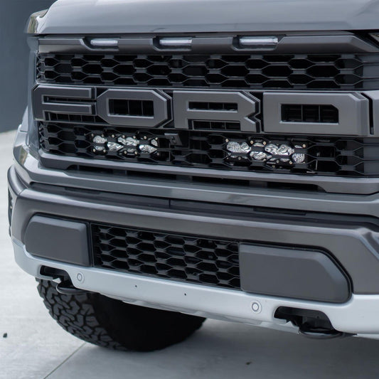 Baja Designs OnX6+ 10 Inch Dual Behind Grille Light Bar Kit - Ford 2021 - On F - 150 Raptor, 2024 - On F - 150 Raptor 37/R - Fenix Motorsports - Light Bar