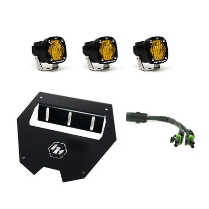 Baja Designs Polaris RZR Pro R S1 Lower Facia Kit - Polaris RZR Pro R 2022 - 2025, Turbo R 2020 - 2025 - Fenix Motorsports - LED Auxiliary Light Pod Kit