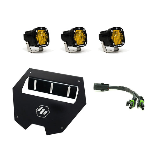 Baja Designs Polaris RZR Pro R S1 Lower Facia Kit - Polaris RZR Pro R 2022 - 2025, Turbo R 2020 - 2025 - Fenix Motorsports - LED Auxiliary Light Pod Kit