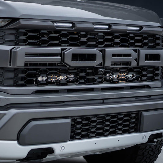 Baja Designs S8 10 Inch Dual Behind Grille Light Bar Kit - Ford 2021 - On F - 150 Raptor, 2024 - On F - 150 Raptor 37/R - Fenix Motorsports - Light Bar