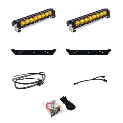 Baja Designs S8 10 Inch Dual Behind Grille Light Bar Kit - Ford 2021 - On F - 150 Raptor, 2024 - On F - 150 Raptor 37/R - Fenix Motorsports - Light Bar