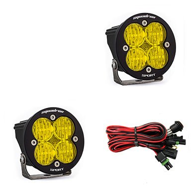Baja Designs Squadron - R Sport Black LED Auxiliary Light Pod Pair - Universal - Fenix Motorsports - 