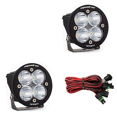 Baja Designs Squadron - R Sport Black LED Auxiliary Light Pod Pair - Universal - Fenix Motorsports - 