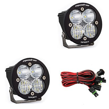 Baja Designs Squadron - R Sport Black LED Auxiliary Light Pod Pair - Universal - Fenix Motorsports - 