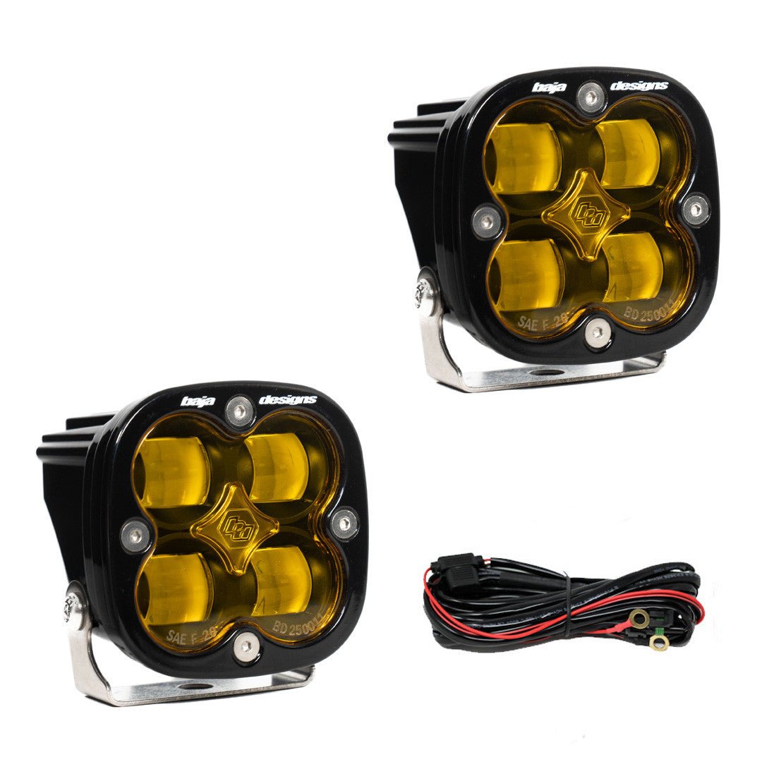 Baja Designs SQUADRON SAE PAIR LED SPOT CLEAR - Fenix Motorsports - Light Pod