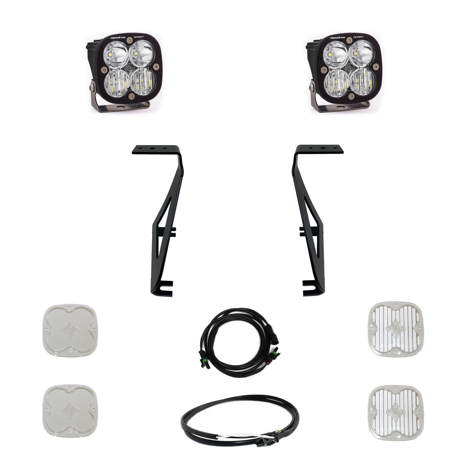 Baja Designs Squadron Sport A - Pillar Light Kit - Ford 2021 - 24 F - 150 Raptor - Fenix Motorsports - LED A - Pillar Light Kit