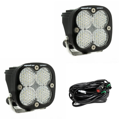 Baja Designs Squadron Sport Black LED Auxiliary Light Pod Pair - Universal - Fenix Motorsports - Light Pod