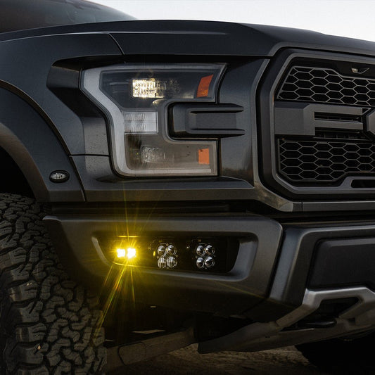 Baja Designs Squadron/S2 SAE “Sportsman” Fog Pocket Light Kit - Ford F - 150 Raptor 2017 - 20 - Fenix Motorsports - Fog Light Kit