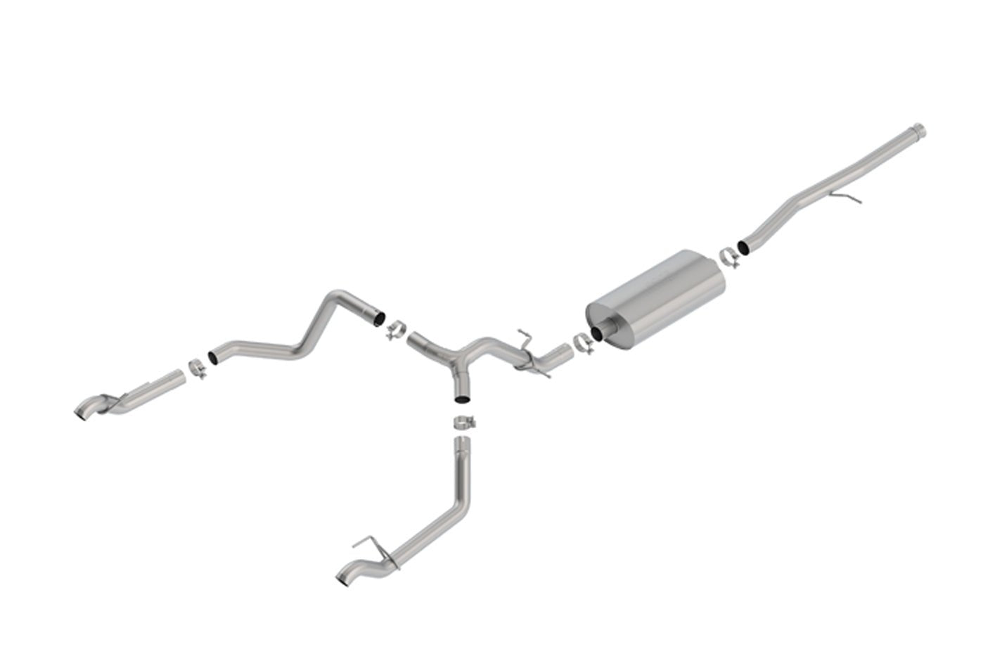 Borla 19 - GM P/U 1500 5.3L Cat Back Exhaust Kit - Fenix Motorsports - Exhaust,Exhaust Pipes, Systems and Components,Exhaust Systems