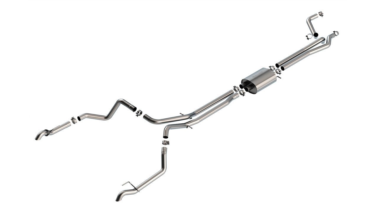 Borla 22 - GM P/U 1500 ZR2/AT4X 6.2L Cat Back Exhaust - Fenix Motorsports - Exhaust,Exhaust Pipes, Systems and Components,Exhaust Systems