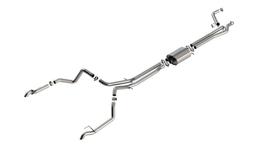 Borla 22 - GM P/U 1500 ZR2/AT4X 6.2L Cat Back Exhaust - Fenix Motorsports - Exhaust,Exhaust Pipes, Systems and Components,Exhaust Systems