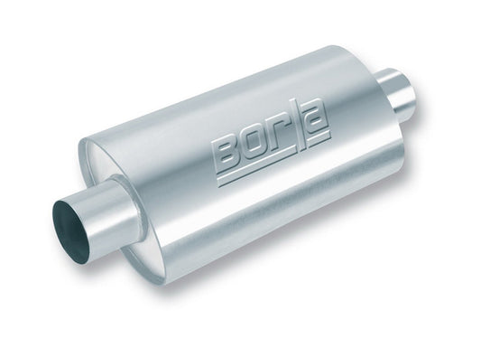 Borla XR - 1 Racing Muffler 16in Oval 3in In/Out - Fenix Motorsports - Exhaust,Mufflers and Resonators,Mufflers and Components