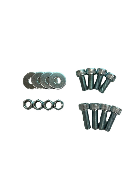 Bottom Seat Mount Hardware Kit Black Zinc - Fenix Motorsports - Fasteners,Interior Fastener,Seat Fastener Kits