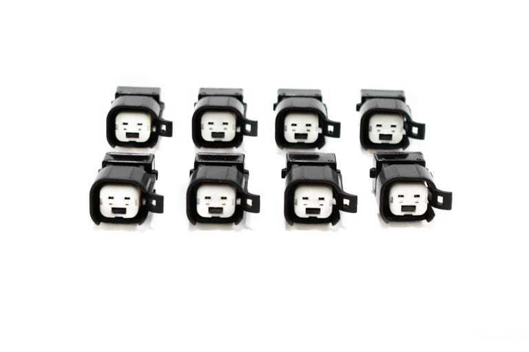 BTR EV1 to EV6 Injector Adapters | Set of 8 - Fenix Motorsports LLC - Ignitions and Electrical,Wiring Components,Wiring Connectors and Terminals