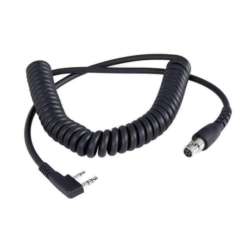 Cord Coiled Headset to Rugged Radio Kentwood - Fenix Motorsports - Mobile Electronics,Race Radios and Components,Radio Components